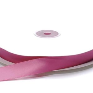 Nastro doppio raso rosa shocking 15mmx50mt