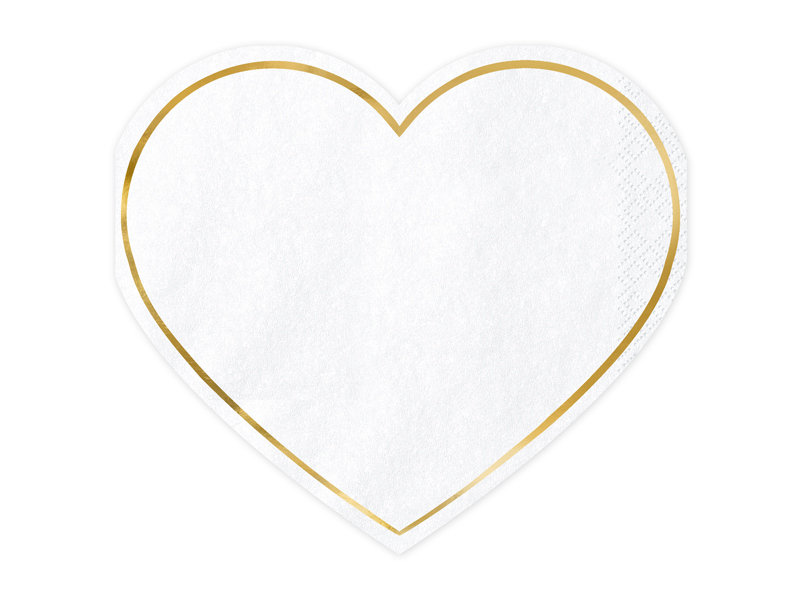 TOVAGLIOLI "CUORE" ORO (confezione da 20pz)