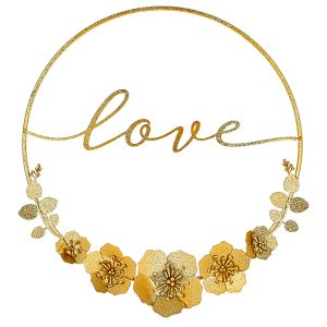Cerchio oro glitter LOVE
