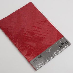 CARTA GLITTERATA ROSSA