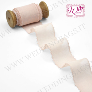 CRÊPE EFFETTO SETA - ROSA CIPRIA SFRANGIATO 40mmx25mt