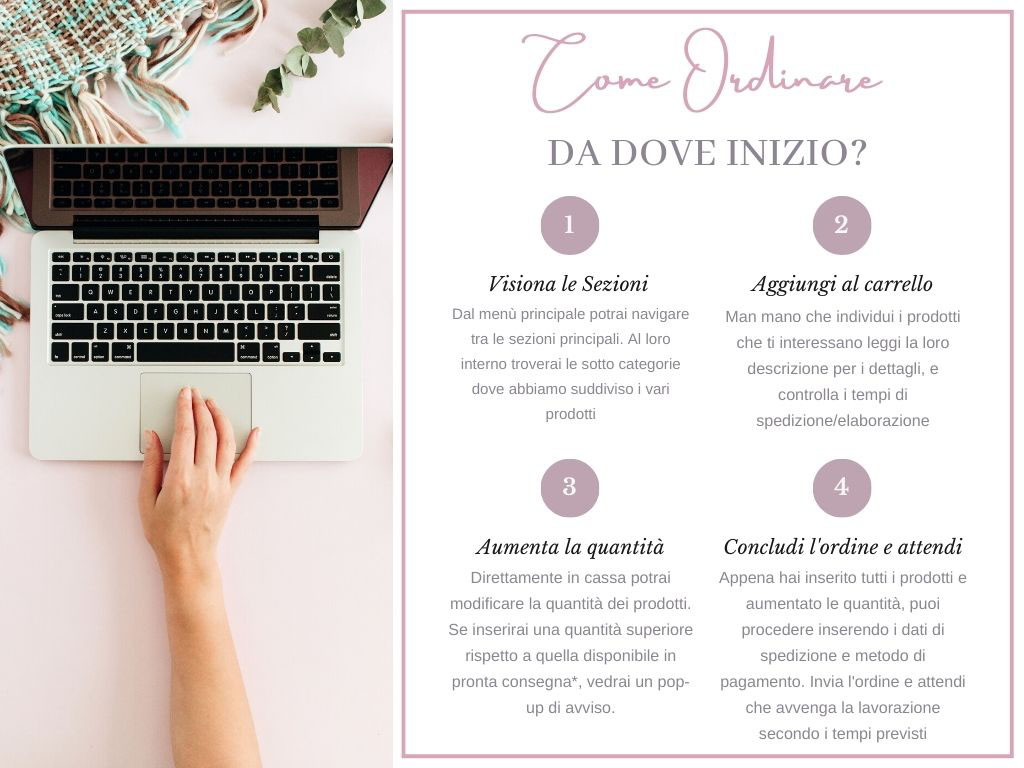 Come ordinare su Wedding bag