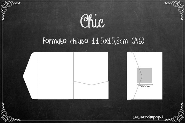 11,5×15,8cm Chic