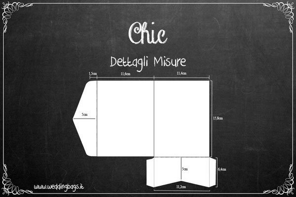 11,5×15,8cm Chic
