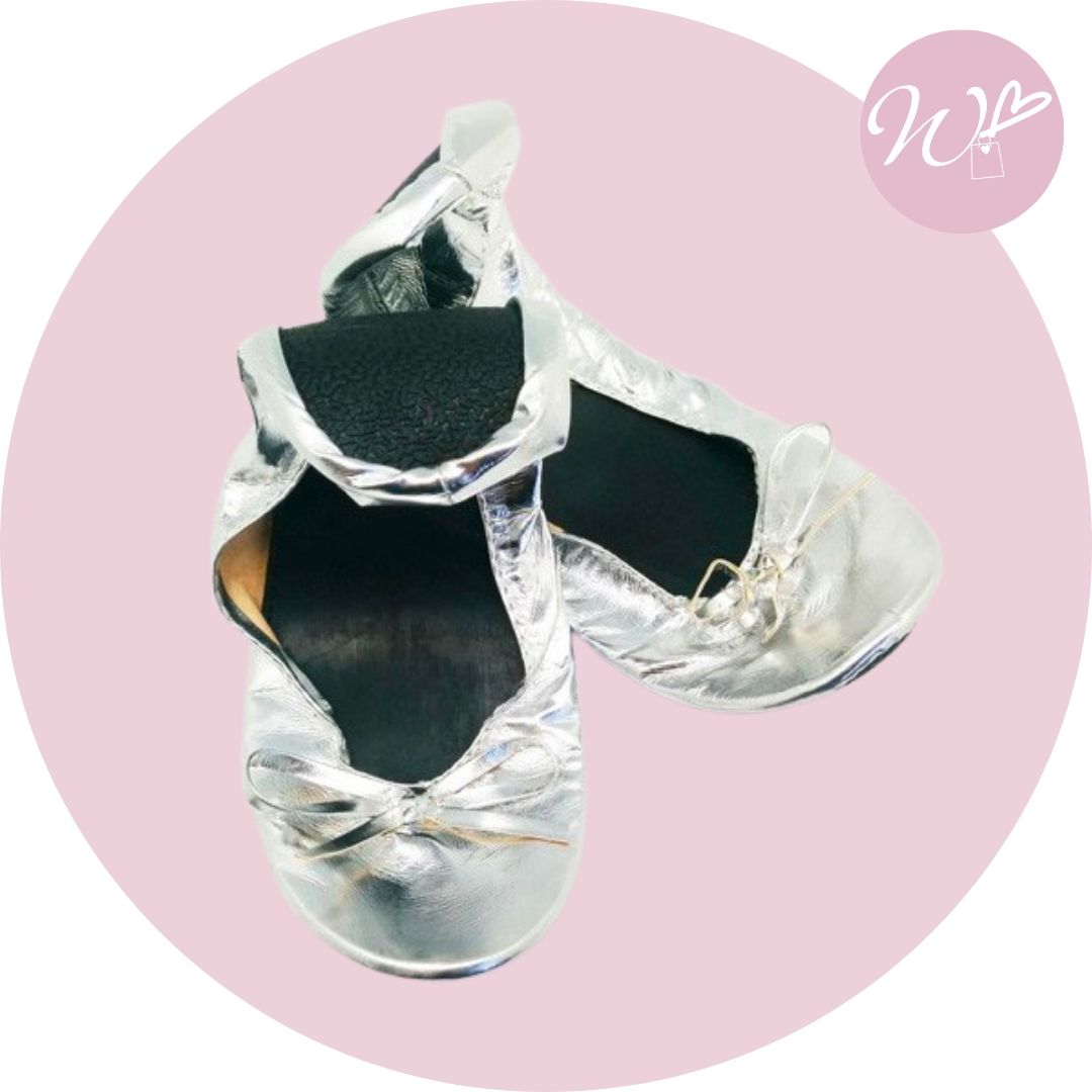 Ballerine Argento Avvolgibili