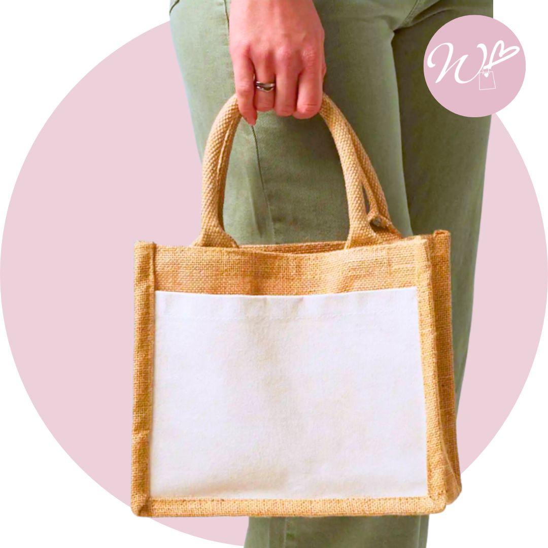 Borsa in Juta con tasca
