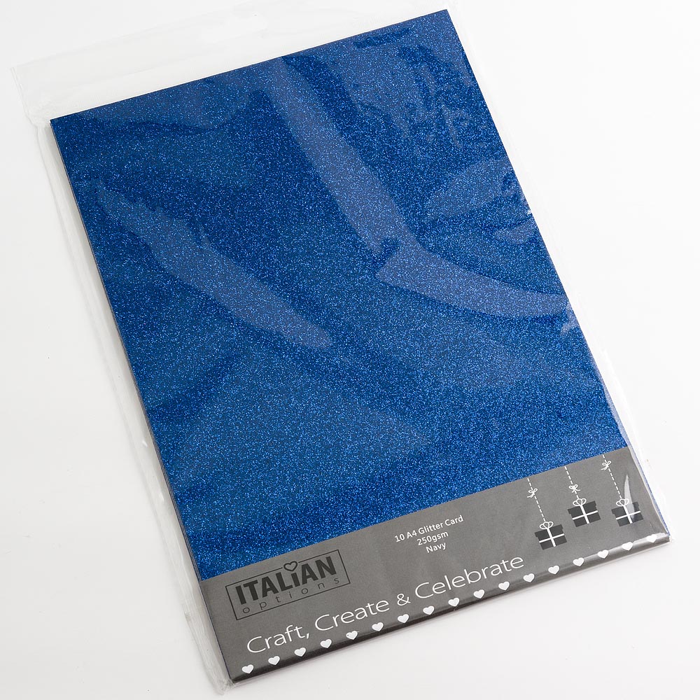 CARTA GLITTERATA BLU NAVY