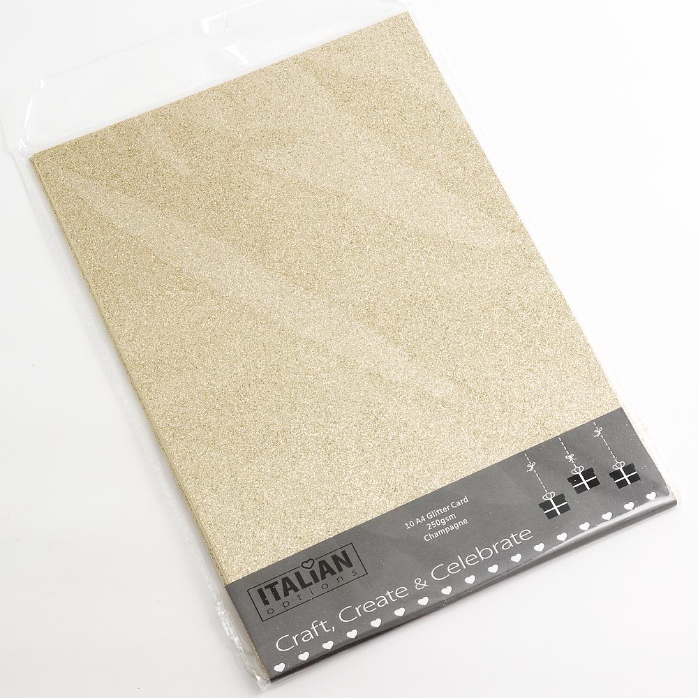CARTA GLITTERATA CHAMPAGNE