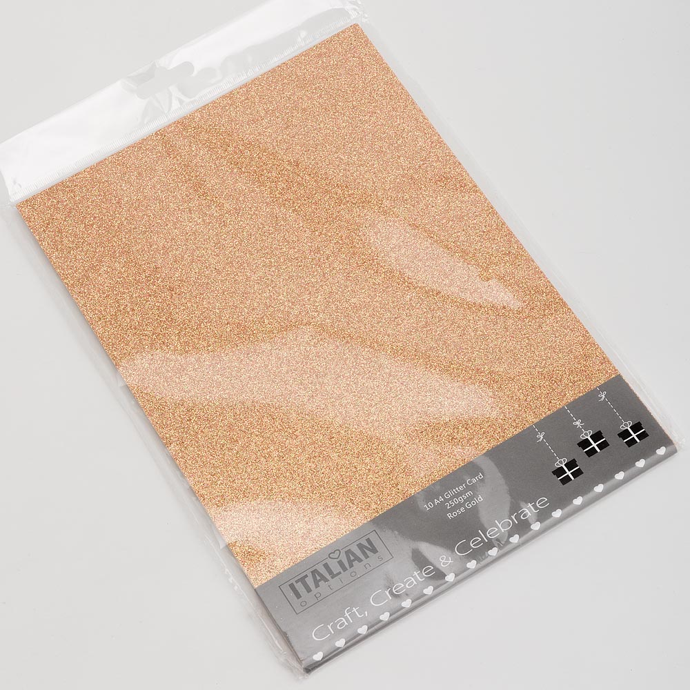 CARTA GLITTERATA ROSE GOLD