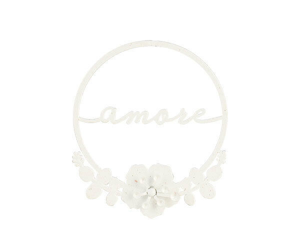 Cerchio BIANCO glitter AMORE