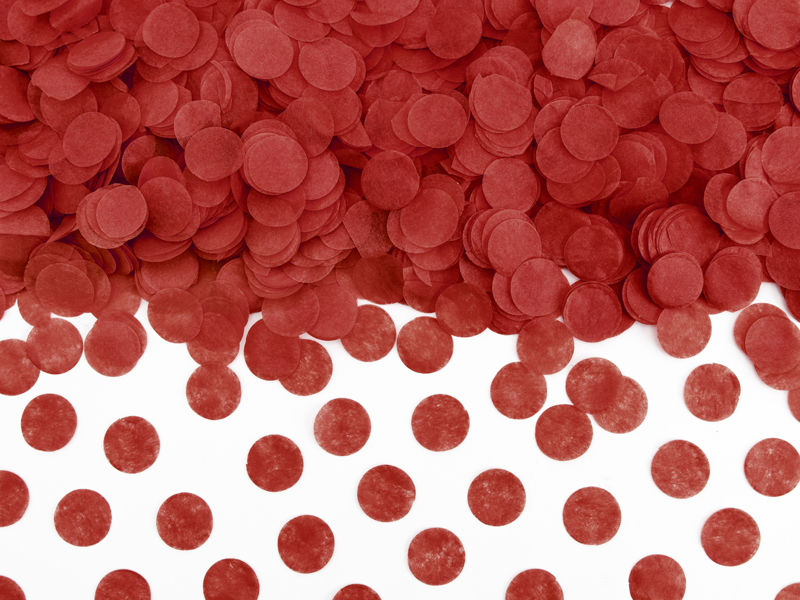 Coriandoli MAXI – ROSSO