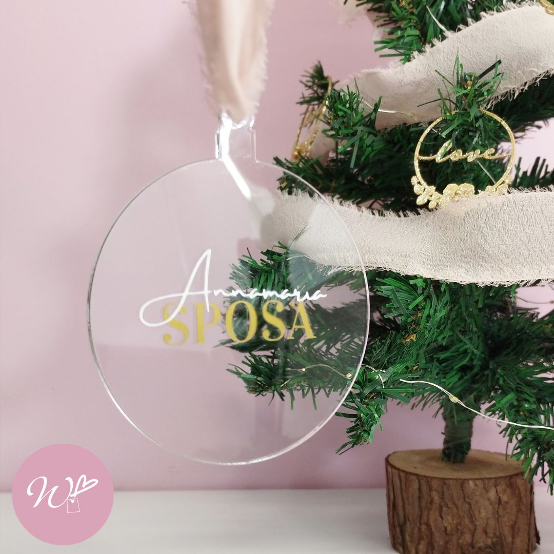 DISCO PLEX SPOSA/TESTIMONE con nome D10CM