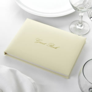 Guestbook “Elegant” Avorio / Oro