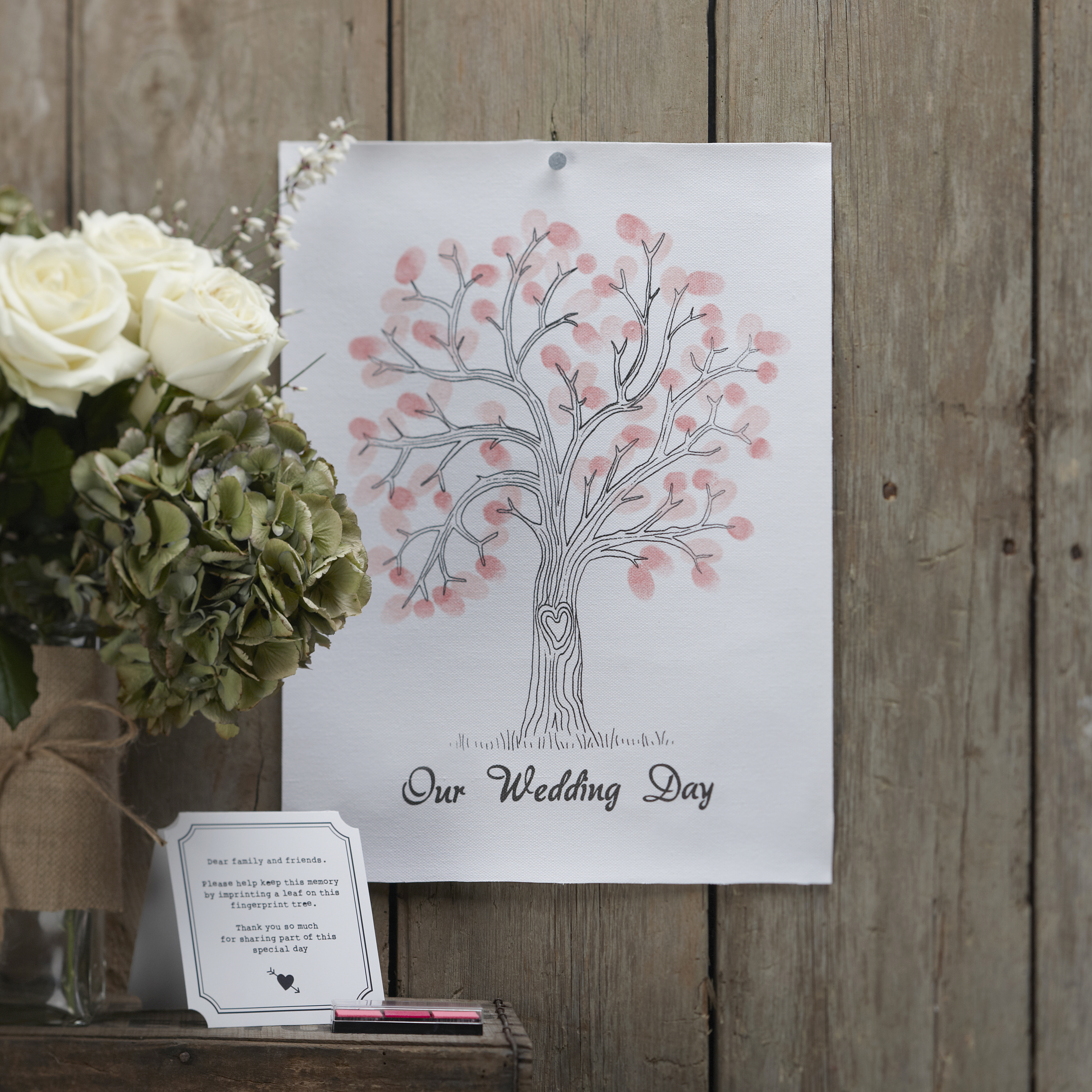 Guestbook Tela Albero Impronte
