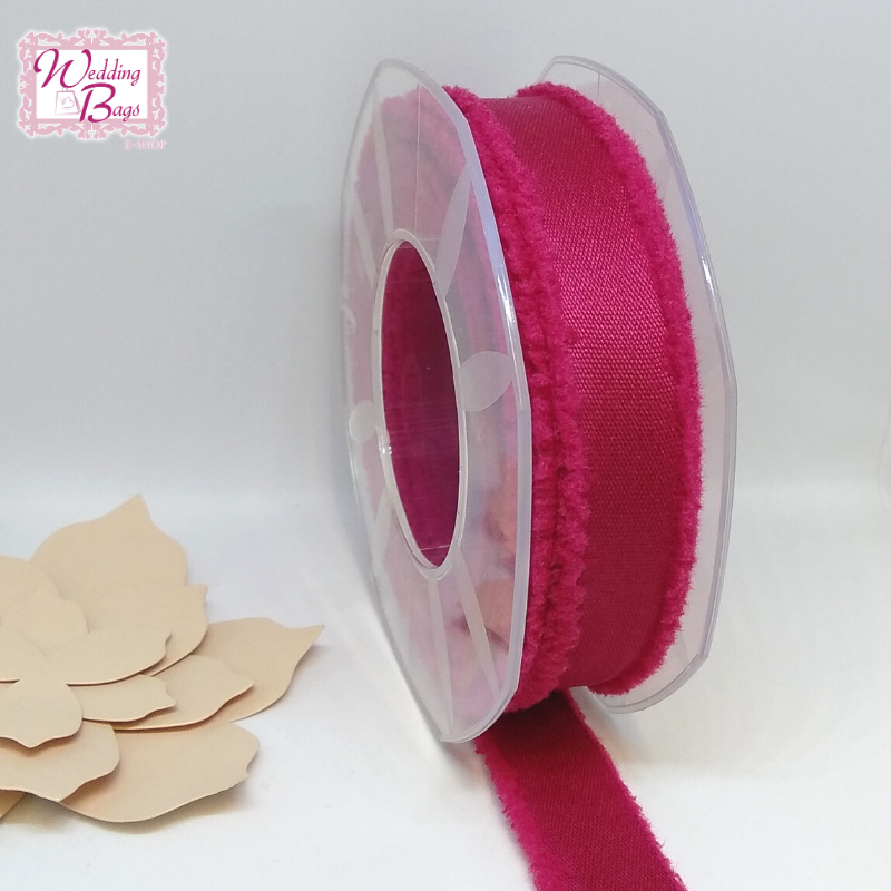NASTRO IN COTONE  – AMARANTO 23mmx15mt