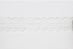 Nastro in pizzo panna 18mmx25mt