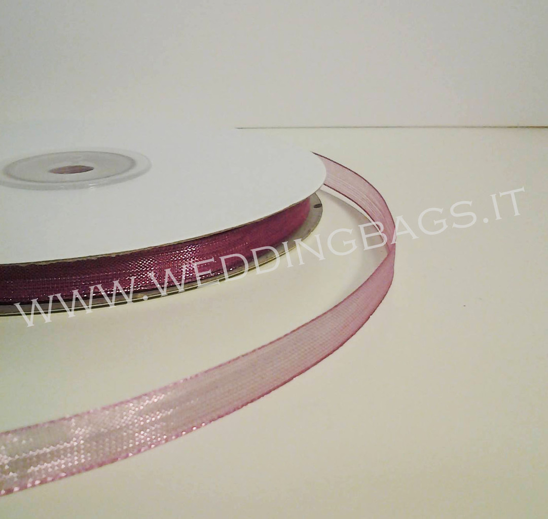 Nastro Organza Porpora 6mmx50mt