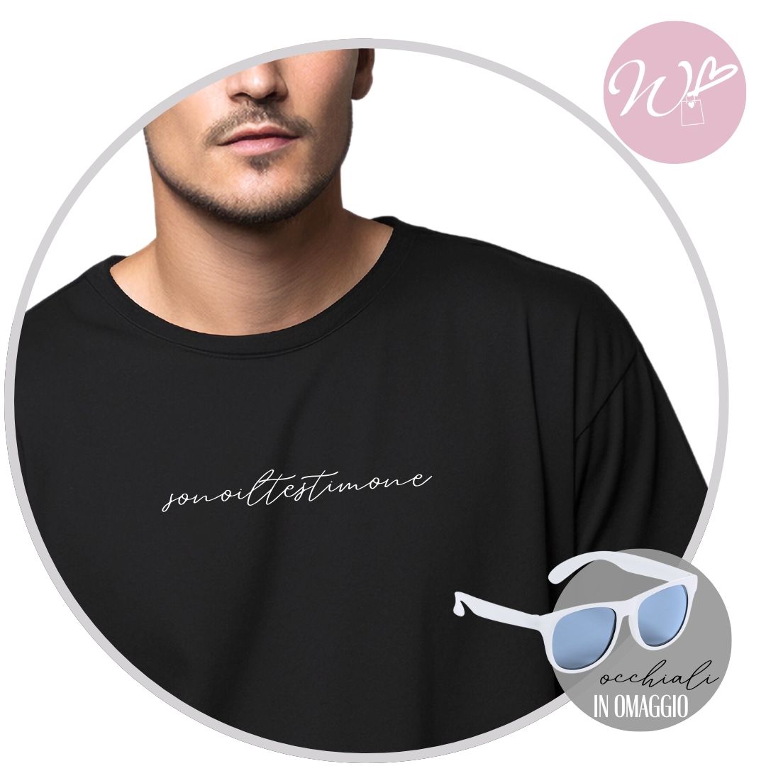 T-SHIRT NERA (TESTIMONE/AMICI)