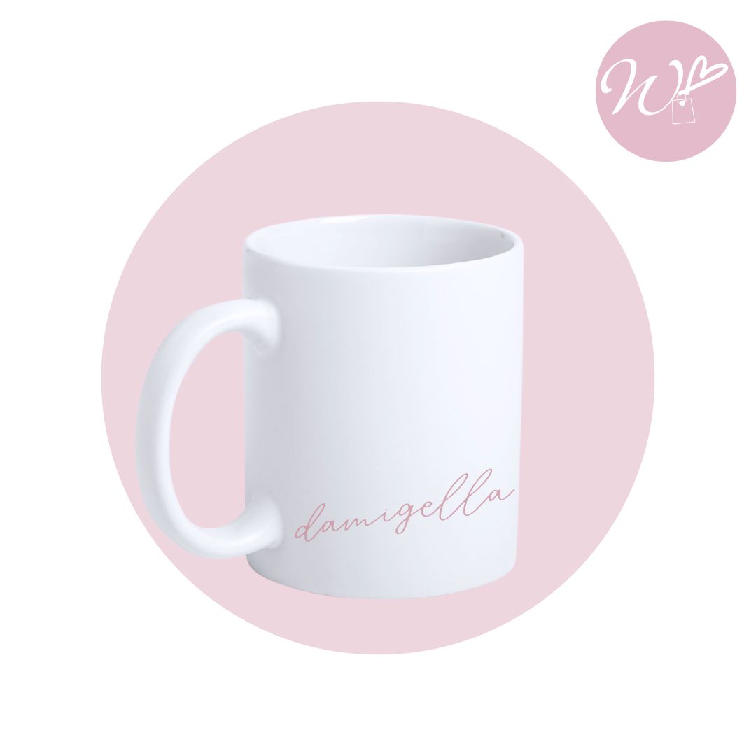 TAZZA BIANCA (sposa-testimone-damigella)