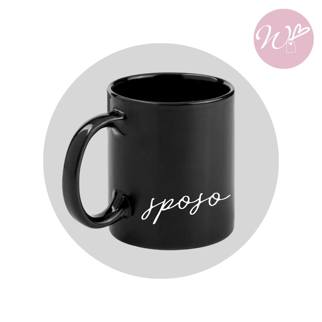 TAZZA NERA SPOSO