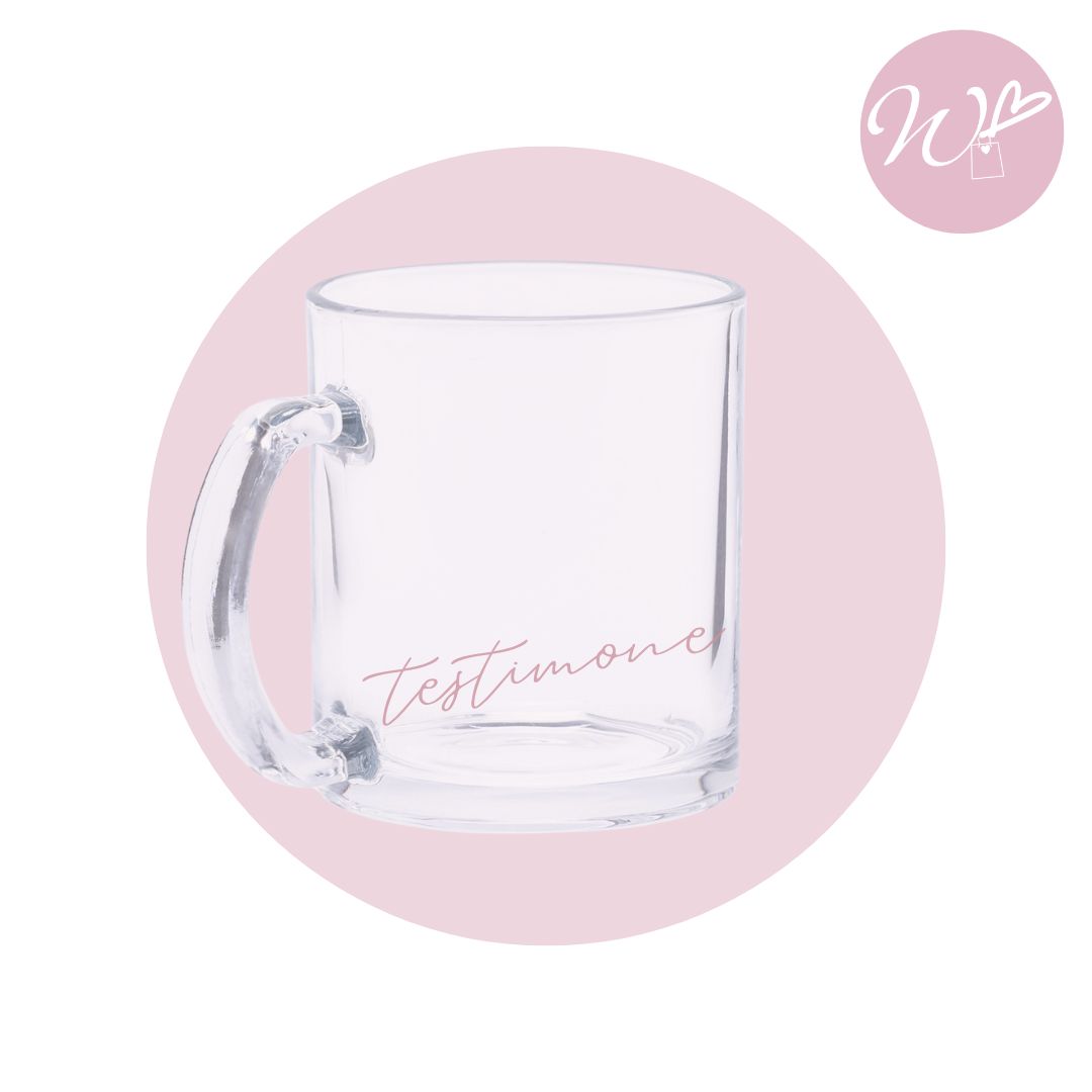 TAZZA TRASPARENTE (sposa-testimone-damigella)
